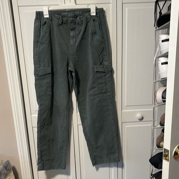 American Eagle cargo pants green size 14 - Picture 2 of 5